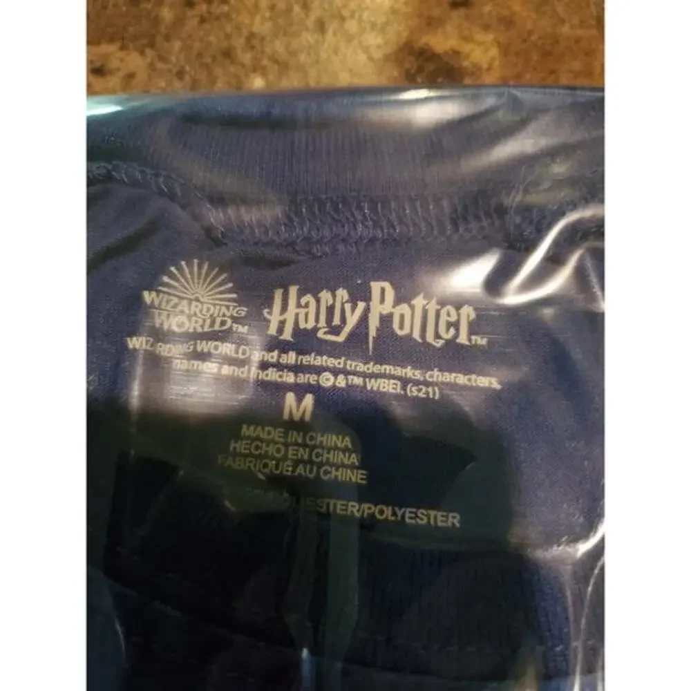 Harry Potter Juniors Sz M Foil Print Nightgown Blue Ravenclaw Night Shirt‎